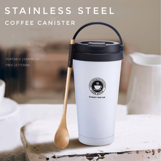 coffee mug แก้วกาแฟสแตนเลสฝาหูหิ้ว 500ML