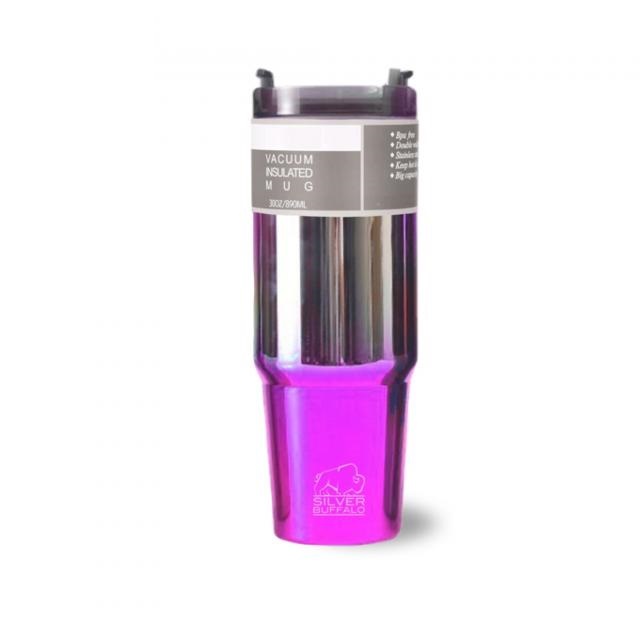แก้วน้ำสแตนเลสเก็บอุหภูมิสีรุ้ง ความร้อนและเย็น 890ml