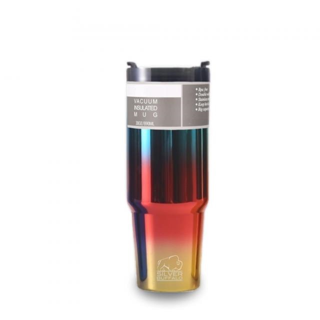แก้วน้ำสแตนเลสเก็บอุหภูมิสีรุ้ง ความร้อนและเย็น 890ml