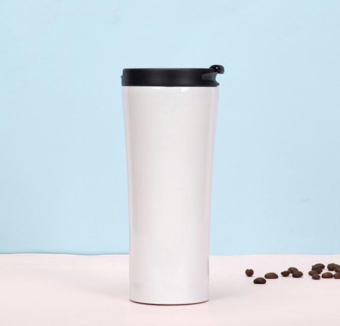 แก้วกาแฟฝาล็อคสแตนเลส 500ml กระบอกน้ำใส่น้ำร้อน รับสกรีน แก้วเก็บความเย็น