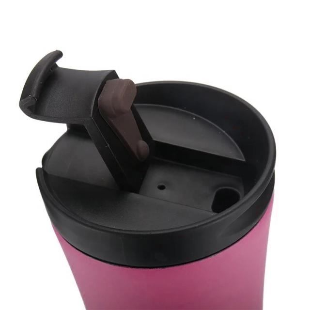 แก้วกาแฟฝาล็อคสแตนเลส 500ml กระบอกน้ำใส่น้ำร้อน รับสกรีน แก้วเก็บความเย็น