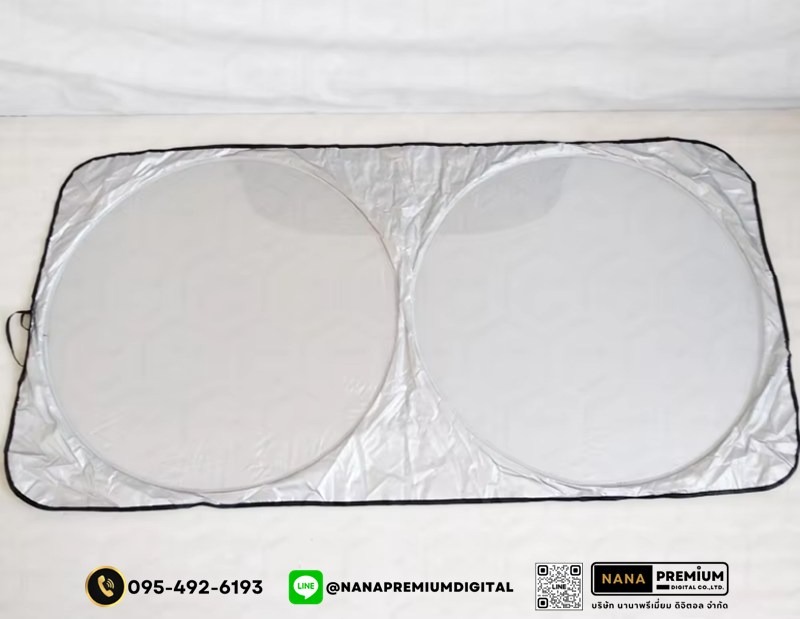  ม่านบังแดดกัน UV รถยนต์ แผ่นบังแดดในรถยนต์แบบพับเก็บได้
