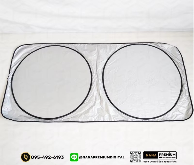  ม่านบังแดดกัน UV รถยนต์ แผ่นบังแดดในรถยนต์แบบพับเก็บได้