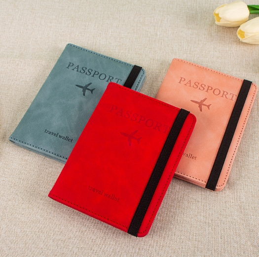 รับผลิต รับสกรีนโลโก้ ปกพาสสปอร์ต กระเป๋าใส่พาสสปอร์ต ซองหนังสือเดินทาง จัดเก็บ Passport ซองใส่บัตร วัสดุหนัง PU มี RFID Safe