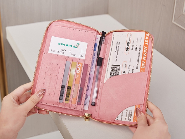 รับผลิต รับสกรีนโลโก้ ปกพาสสปอร์ต กระเป๋าใส่พาสสปอร์ต ซองหนังสือเดินทาง จัดเก็บ Passport ซองใส่บัตร วัสดุหนัง PU มี RFID Safe