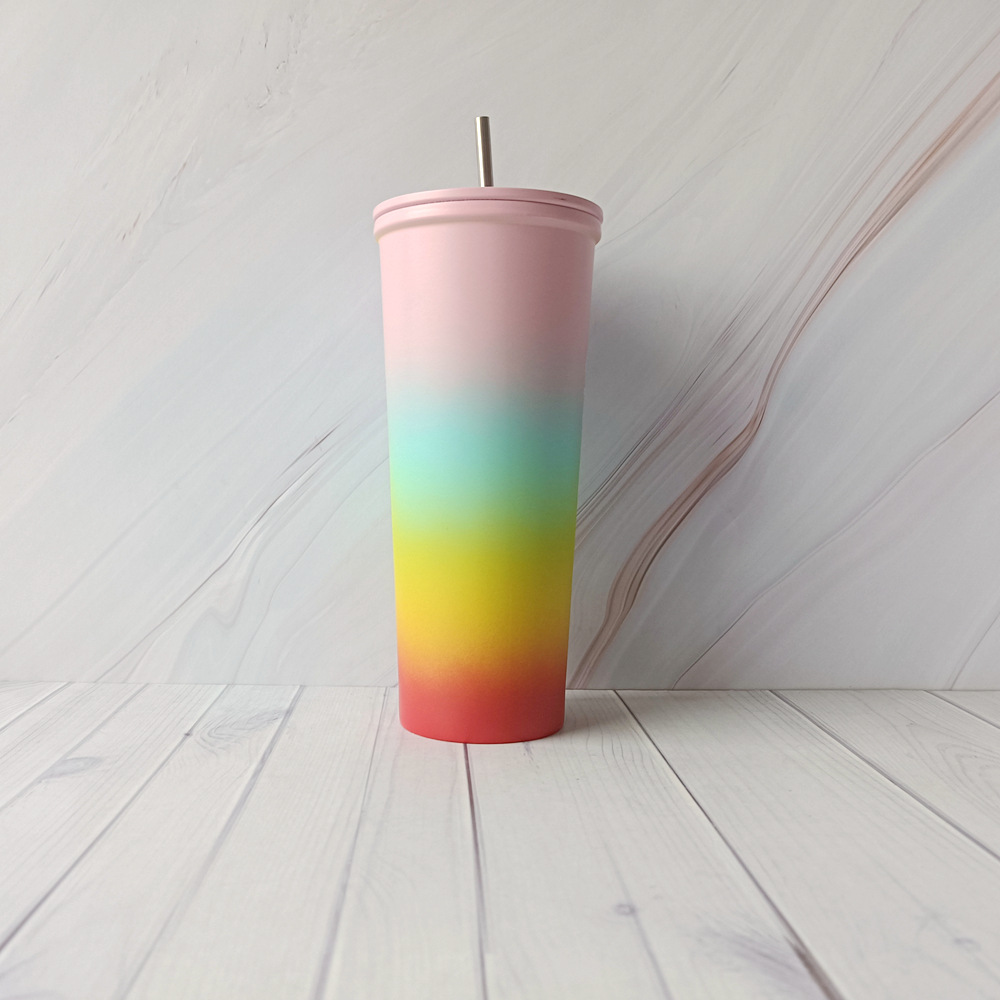แก้วเก็บความเย็น กระบอกน้ำ แก้วน้ำ แก้วน้ำแบบใส ทรงคริสตัล ขนาด 20oz