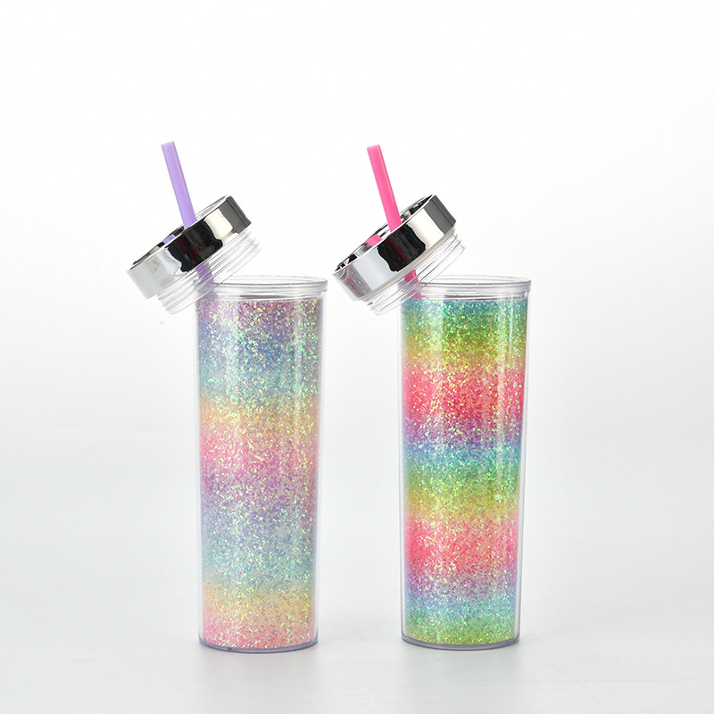 แก้วเก็บความเย็น กระบอกน้ำ แก้วน้ำ แก้วน้ำแบบใส ทรงคริสตัล ขนาด 20oz