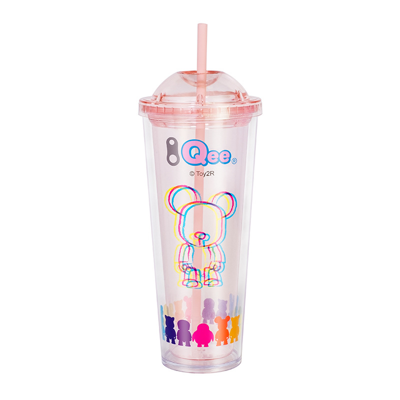 แก้วพลาสติก2ชั้น 22oz แก้วน้ำลายดอก แก้วดอกไม้ แก้วเก็บความเย็น กระบอกน้ำ แก้วน้ำ แก้วน้ำแบบใส ทรงคริสตัล