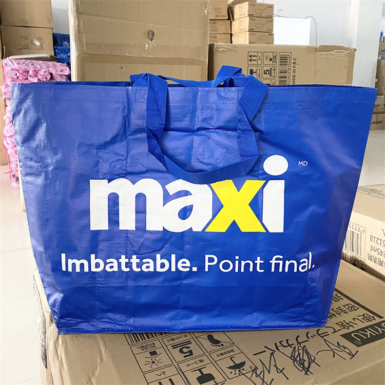 กระเป๋าสีน้ำเงิน กระเป๋าผ้า ikea กระเป๋าอิเกีย แบบหนา รับสกรีนโลโก้กระเป๋า ความจุขนาดใหญ่ กระเป๋าเก็บความเย็น ถุงใสพับได้ กระเป๋าช้อปปิ้ง กันน้ํา แบบพกพา ถุงผ้ากันน้ํา 