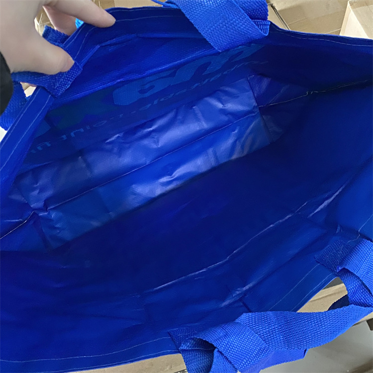 กระเป๋าสีน้ำเงิน กระเป๋าผ้า ikea กระเป๋าอิเกีย แบบหนา รับสกรีนโลโก้กระเป๋า ความจุขนาดใหญ่ กระเป๋าเก็บความเย็น ถุงใสพับได้ กระเป๋าช้อปปิ้ง กันน้ํา แบบพกพา ถุงผ้ากันน้ํา 