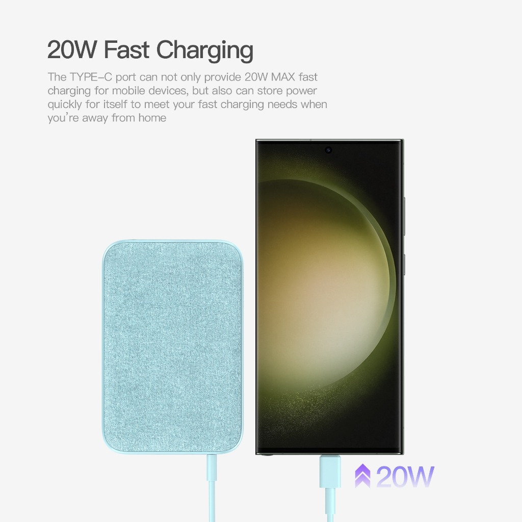 รับสกรีน powerbank แบตสำรอง10000mAh Eloop E49 Line แบบมีสายในตัว แบตสำรอง 10000mAh QC 3.0 | PD 20W Power Bank ชาร์จเร็ว Fast Quick Charge