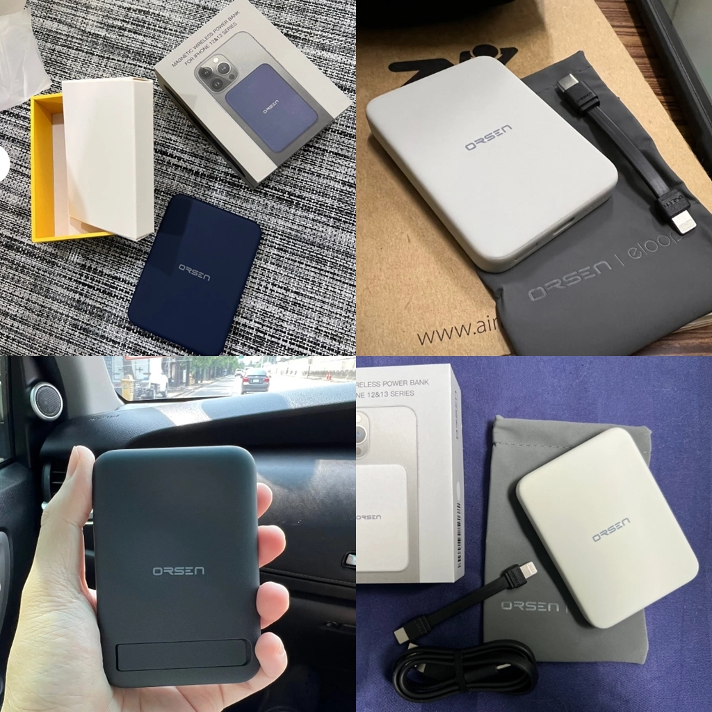 รับสกรีน powerbank แบตสำรองไร้สาย Power bank Eloop EW50 Magnetic  ชาร์จเร็ว Fast Quick Charge