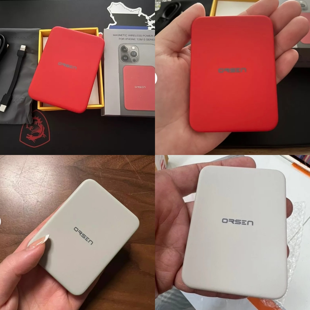 รับสกรีน powerbank แบตสำรองไร้สาย Power bank Eloop EW50 Magnetic  ชาร์จเร็ว Fast Quick Charge