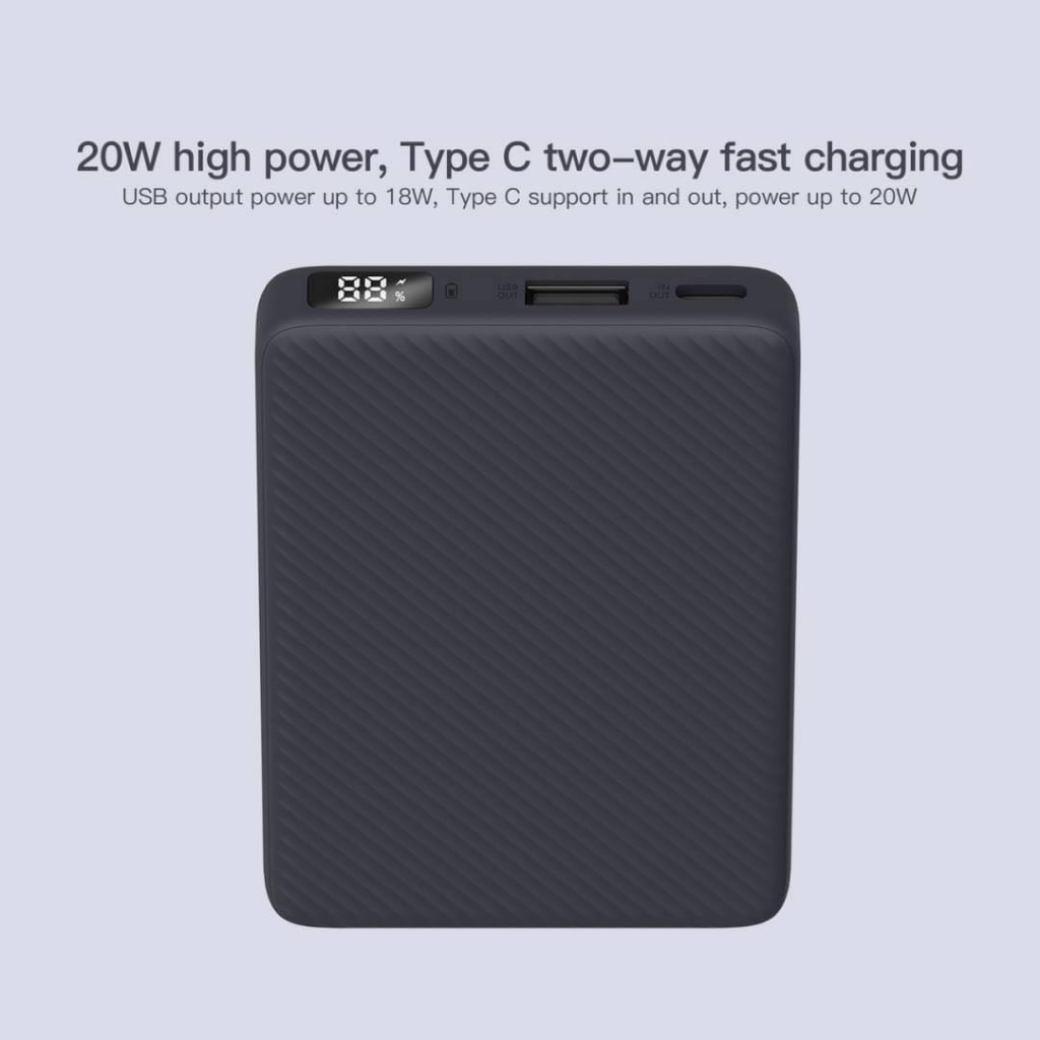 รับสกรีน powerbank แบตสำรอง 10000mAh Eloop E48 แบตสำรอง  Power Bank ชาร์จเร็ว Fast Quick Charge