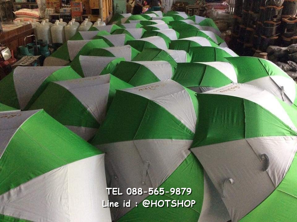 รับสกรีนร่ม รับผลิตร่ม ขายส่งร่ม ร่มสองชั้น ร่มแจก ร่มเมืองไทย ร่มสีฟ้า ร่มสีเขียว ร่มรถแข่ง