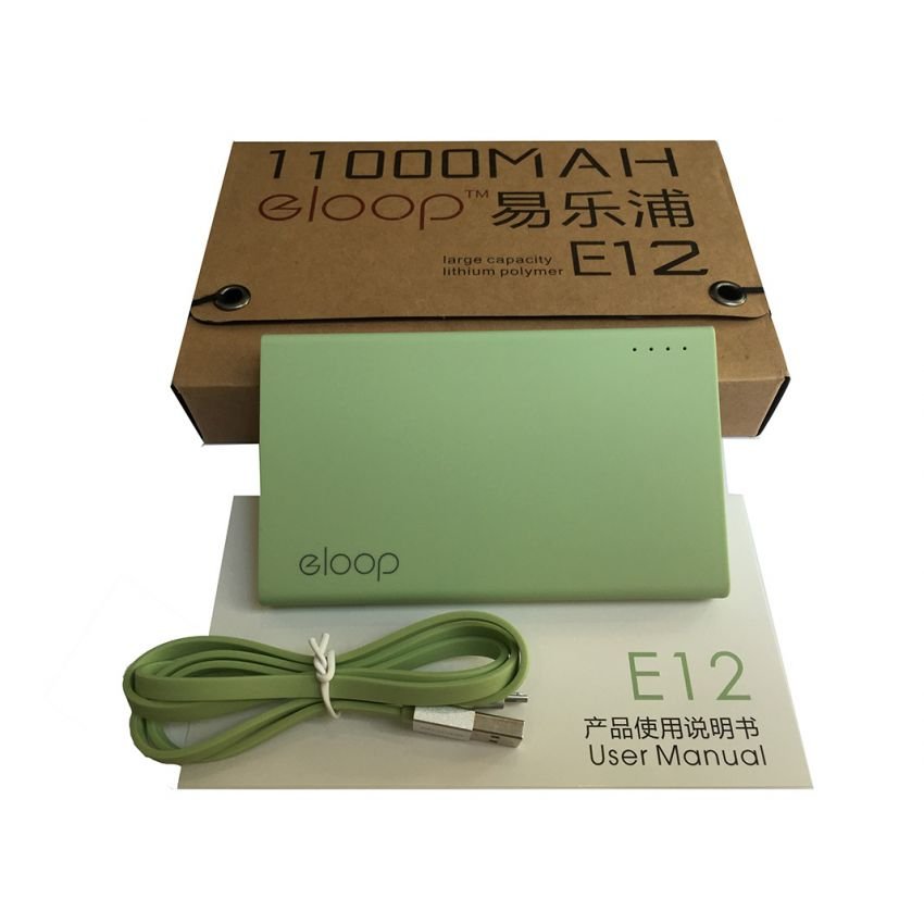 แบตเตอรี่สำรอง ELOOP รุ่น E12 ความจุ 11000 mAh 