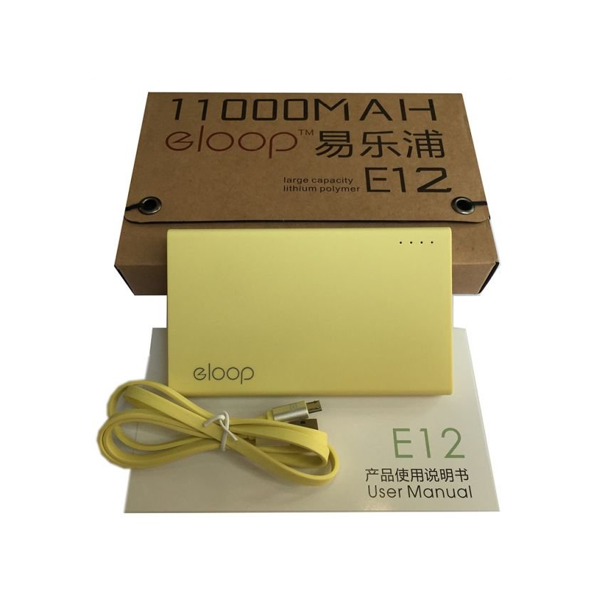 แบตเตอรี่สำรอง ELOOP รุ่น E12 ความจุ 11000 mAh 