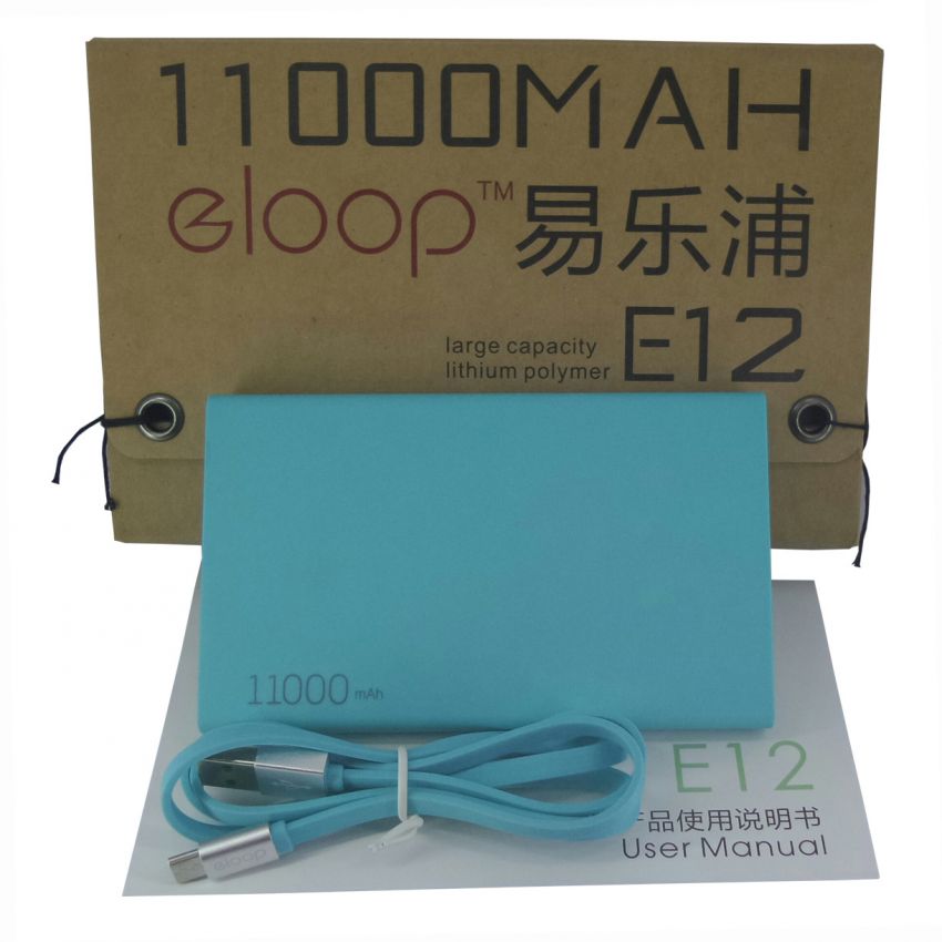 แบตเตอรี่สำรอง ELOOP รุ่น E12 ความจุ 11000 mAh 