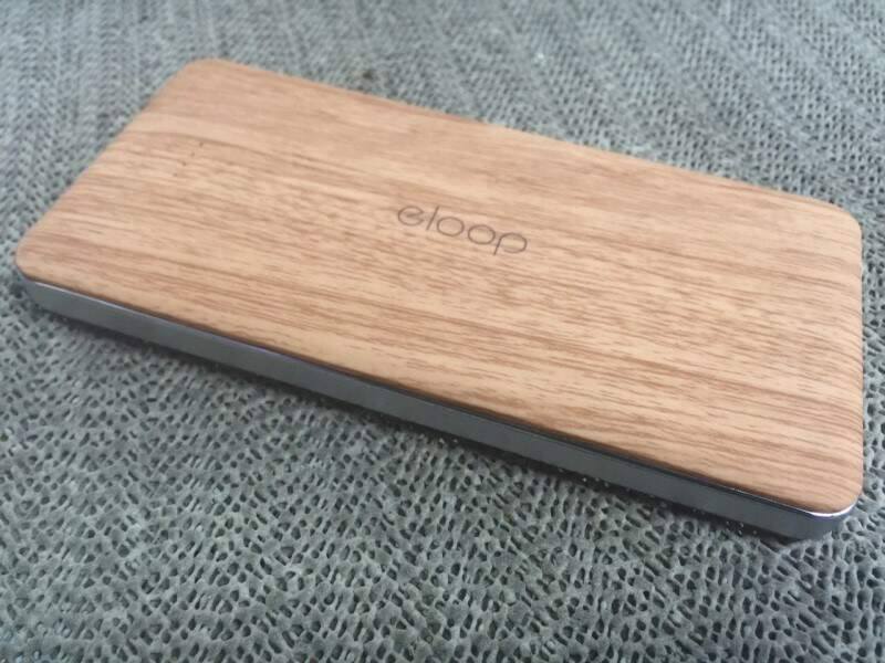 แบตเตอรี่สำรอง ELOOP รุ่น E13 ความจุ 13000 mAh ลายไม้