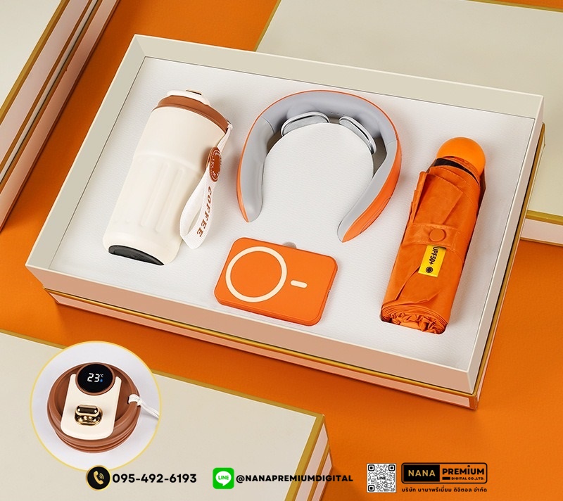 giftset ชุดกิ๊ฟเซ็ท ชุดของขวัญ แบตสำรอง เครื่องนวด แก้วน้ำ รับสกรีนโลโก้แก้วน้ำเก็บความเย็น รับทำโลโก้ โรงงานของพรีเมี่ยม ของแจก