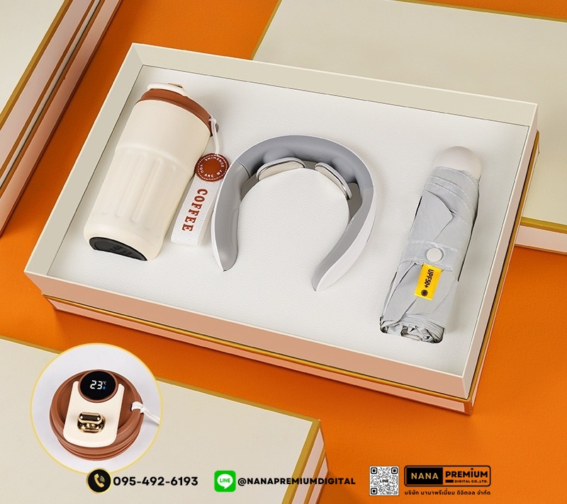 giftset ชุดกิ๊ฟเซ็ท ชุดของขวัญ แบตสำรอง เครื่องนวด แก้วน้ำ รับสกรีนโลโก้แก้วน้ำเก็บความเย็น รับทำโลโก้ โรงงานของพรีเมี่ยม ของแจก