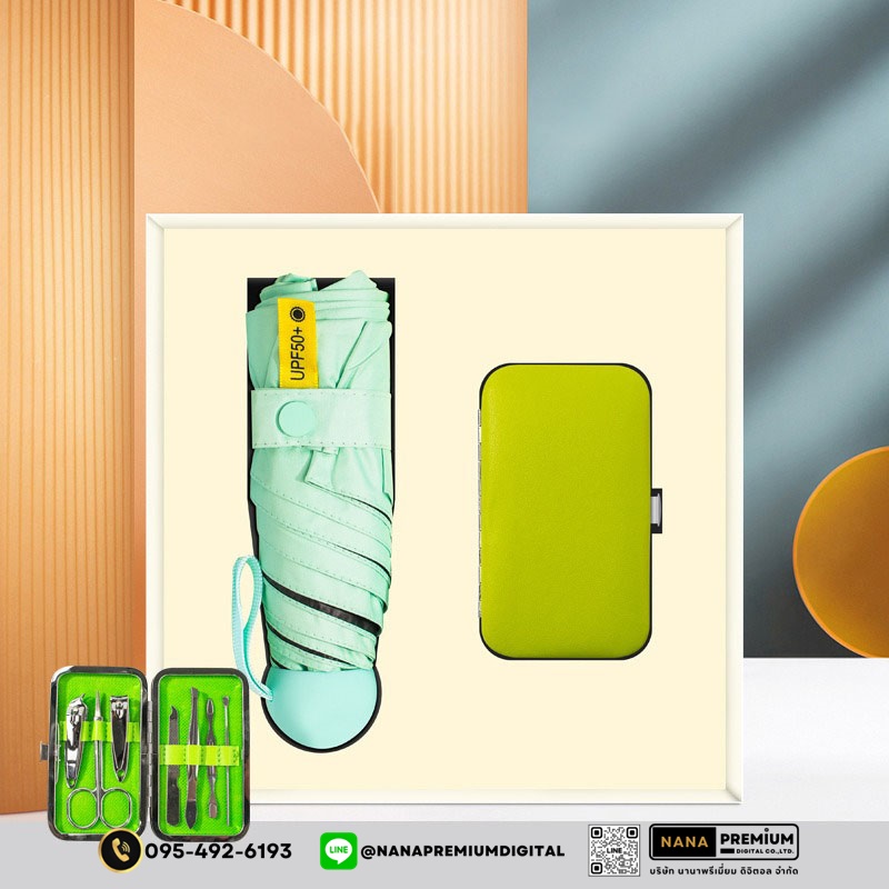 ชุดแก้วพร้อมกล่อง giftset รับสกรีนโลโก้แก้วน้ำเก็บความเย็น และชุดกรรไกรตัดเล็บ รับทำโลโก้ โรงงานผลิตกล่องของขวัญ