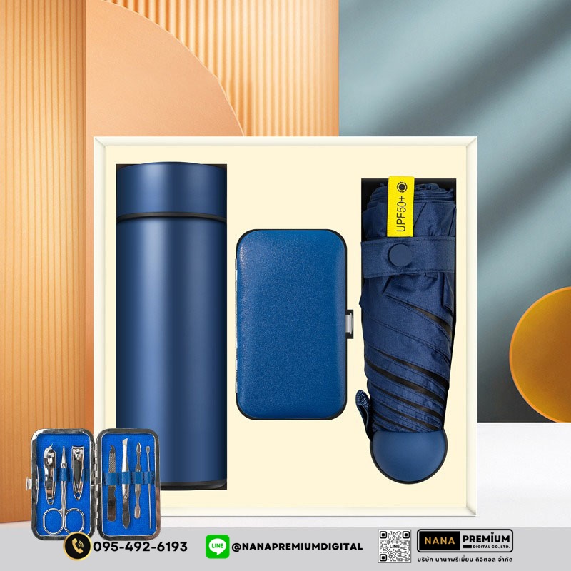 ชุดแก้วพร้อมกล่อง giftset 3 ชิ้น รับสกรีนโลโก้แก้วน้ำเก็บความเย็น รับทำโลโก้ โรงงานของพรีเมี่ยม ของแจก