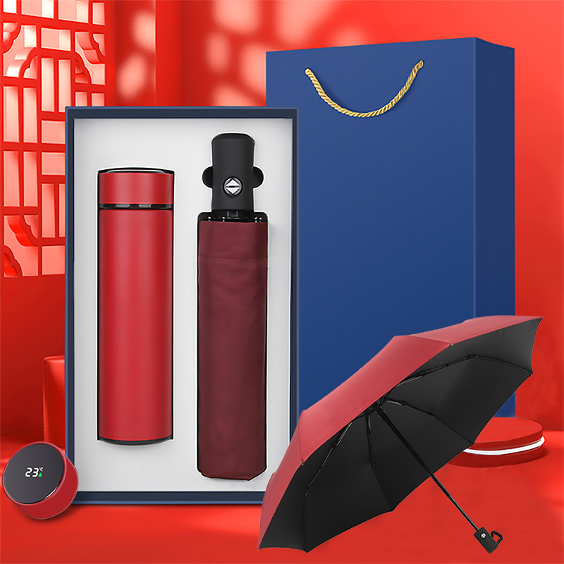 รับสกรีน รับผลิต ชุดของขวัญ ชุดกิ๊ฟเซ็ต giftset กระบอกน้ำ+ร่ม