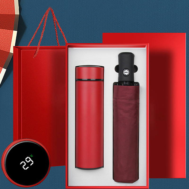 รับสกรีน รับผลิต ชุดของขวัญ ชุดกิ๊ฟเซ็ต giftset กระบอกน้ำ+ร่ม