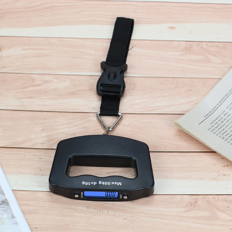 รับผลิต oem รับสกรีนโลโก้เครื่องชั่งน้ำหนักแบบพกพา น้ำหนักสูงสุด 50kg ที่ชั่งน้ำหนักกระเป๋าเดินทาง