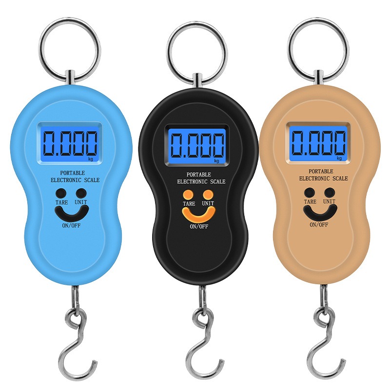 รับผลิต oem รับสกรีนโลโก้เครื่องชั่งน้ำหนักแบบพกพา น้ำหนักสูงสุด 50kg ที่ชั่งน้ำหนักกระเป๋าเดินทาง