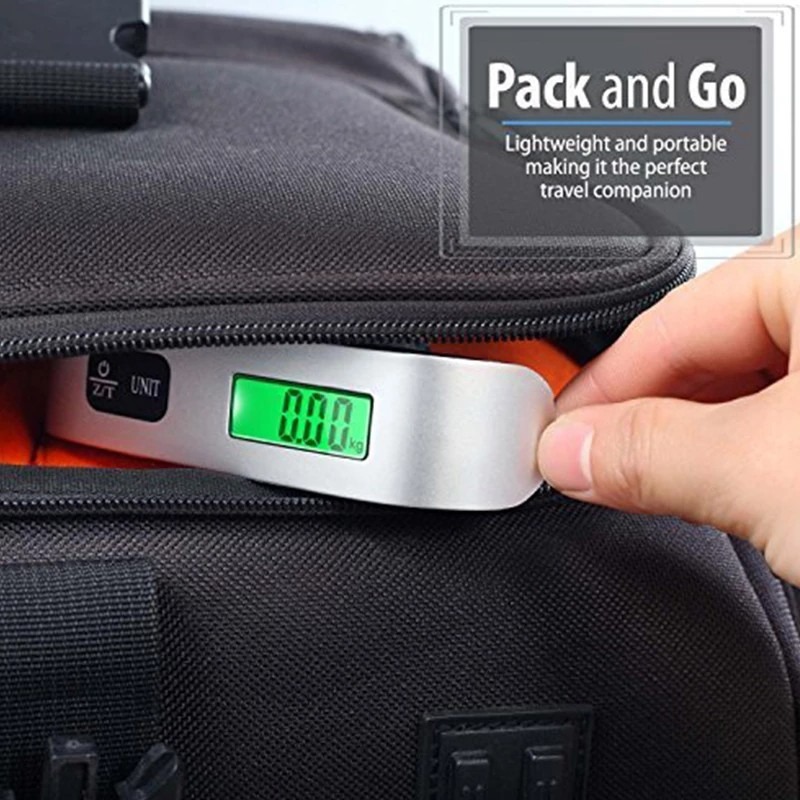 รับผลิต oem รับสกรีนโลโก้เครื่องชั่งน้ำหนักแบบพกพา น้ำหนักสูงสุด 50kg ที่ชั่งน้ำหนักกระเป๋าเดินทาง