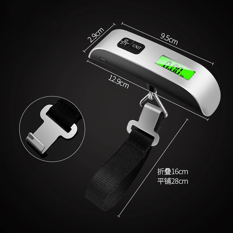 รับผลิต oem รับสกรีนโลโก้เครื่องชั่งน้ำหนักแบบพกพา น้ำหนักสูงสุด 50kg ที่ชั่งน้ำหนักกระเป๋าเดินทาง