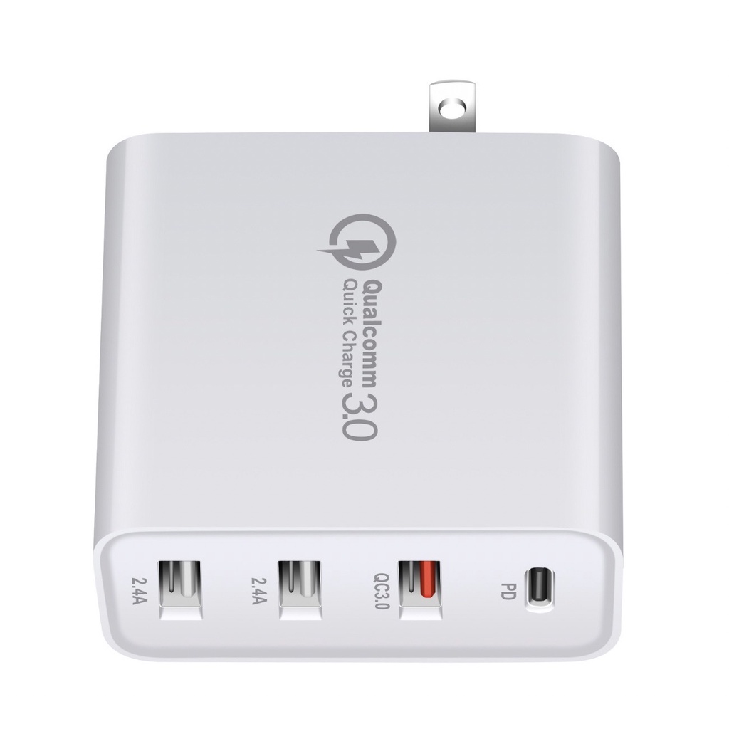 หัวชาร์จเร็ว USB / USB Type c 48W PD Quick Charge 3.0 4 port 
