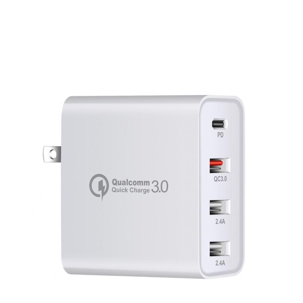 หัวชาร์จเร็ว USB / USB Type c 48W PD Quick Charge 3.0 4 port 