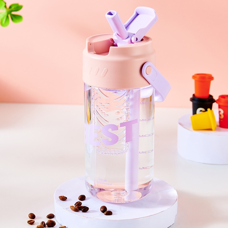 รับสกรีนโลโก้ แก้วพลาสติก 550-700ML กระบอกน้ำ แก้วน้ำ แก้วน้ำแบบใส แก้วราคาถูก