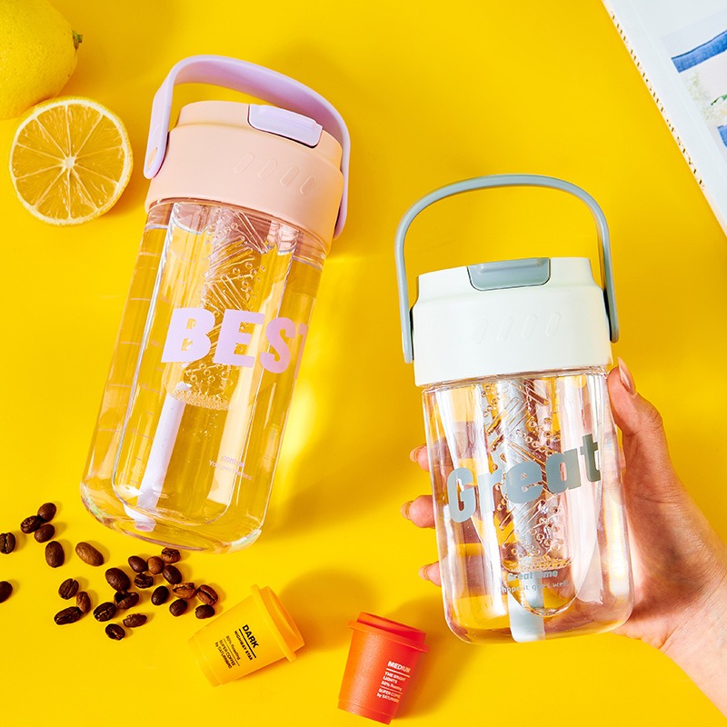 รับสกรีนโลโก้ แก้วพลาสติก 550-700ML กระบอกน้ำ แก้วน้ำ แก้วน้ำแบบใส แก้วราคาถูก