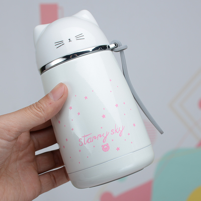 กระบอกน้ำ แก้วเก็บความร้อน-เย็น สแตนเลส 304 ความจุ 350ml-520ml