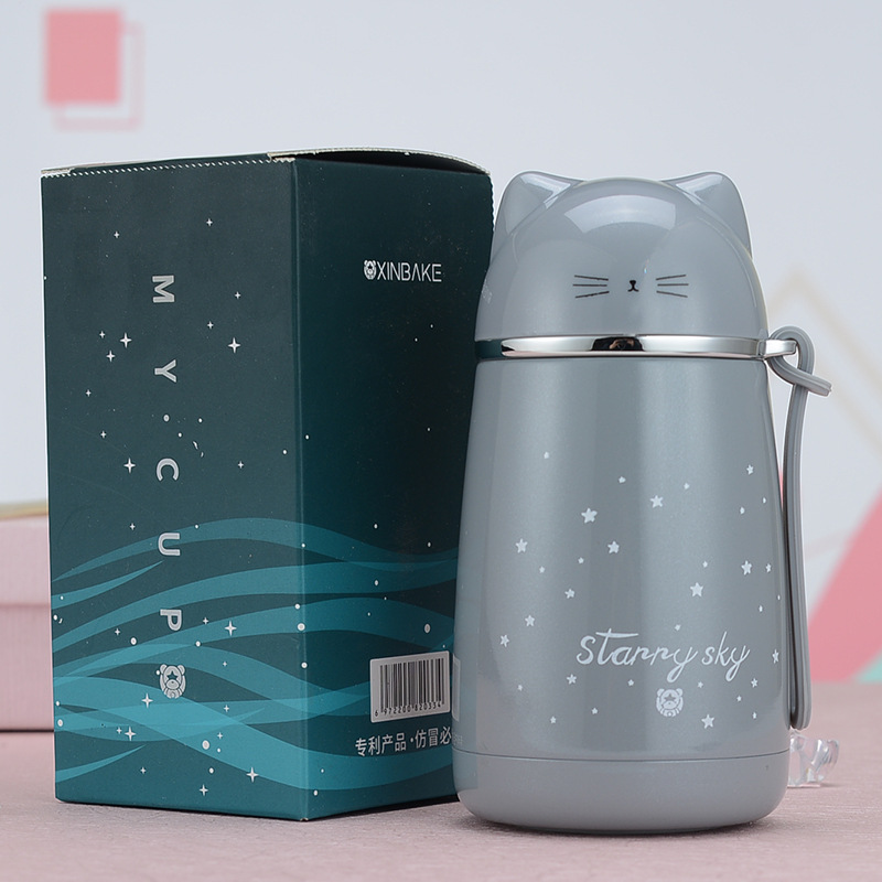 กระบอกน้ำ แก้วเก็บความร้อน-เย็น สแตนเลส 304 ความจุ 350ml-520ml