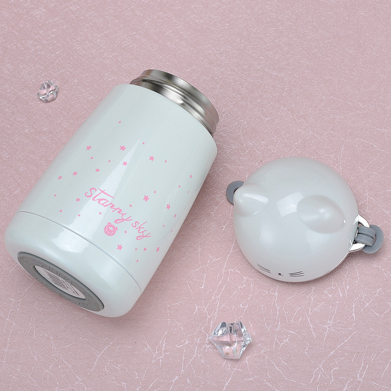 กระบอกน้ำ แก้วเก็บความร้อน-เย็น สแตนเลส 304 ความจุ 350ml-520ml