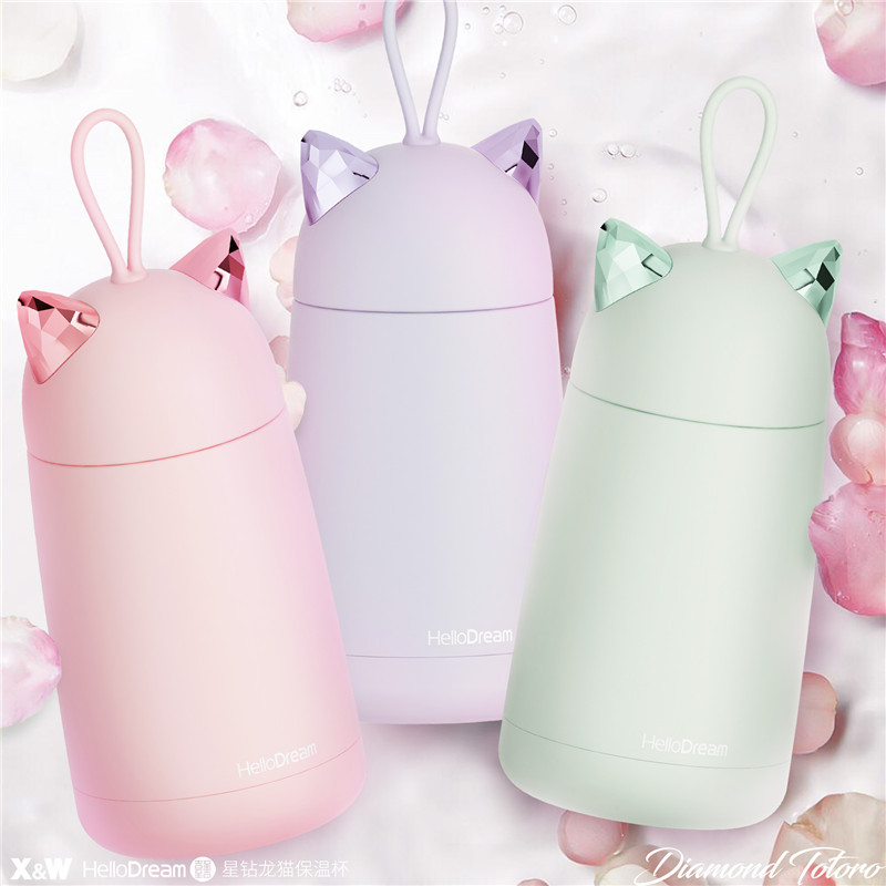 แก้วเก็บความร้อน-เย็น สแตนเลส 304 ความจุ 300ml