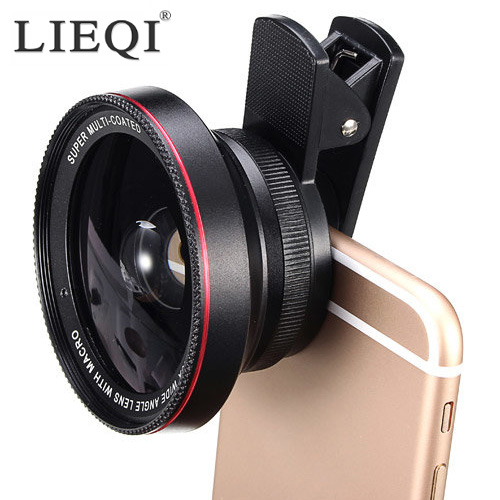 เลนส์เสริมมือถือ รุ่น HPLQ-025 คลิปเลนส์ 0.6X Wide-angle 15X Macro-lens