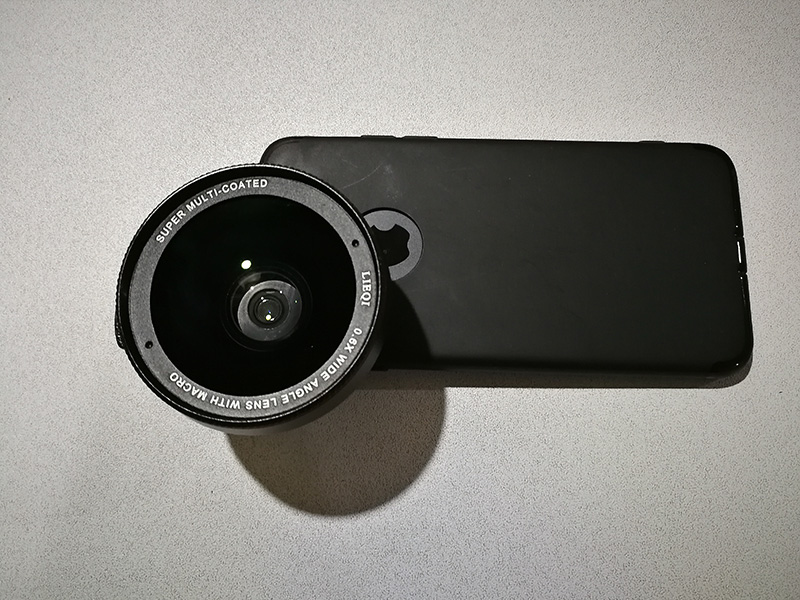 เลนส์เสริมมือถือ รุ่น HPLQ-025 คลิปเลนส์ 0.6X Wide-angle 15X Macro-lens