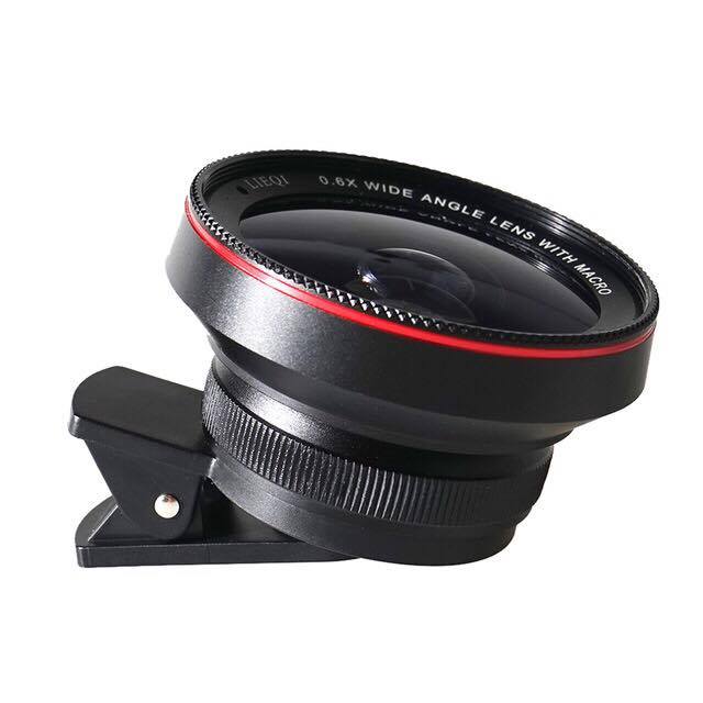 เลนส์เสริมมือถือ รุ่น HPLQ-025 คลิปเลนส์ 0.6X Wide-angle 15X Macro-lens