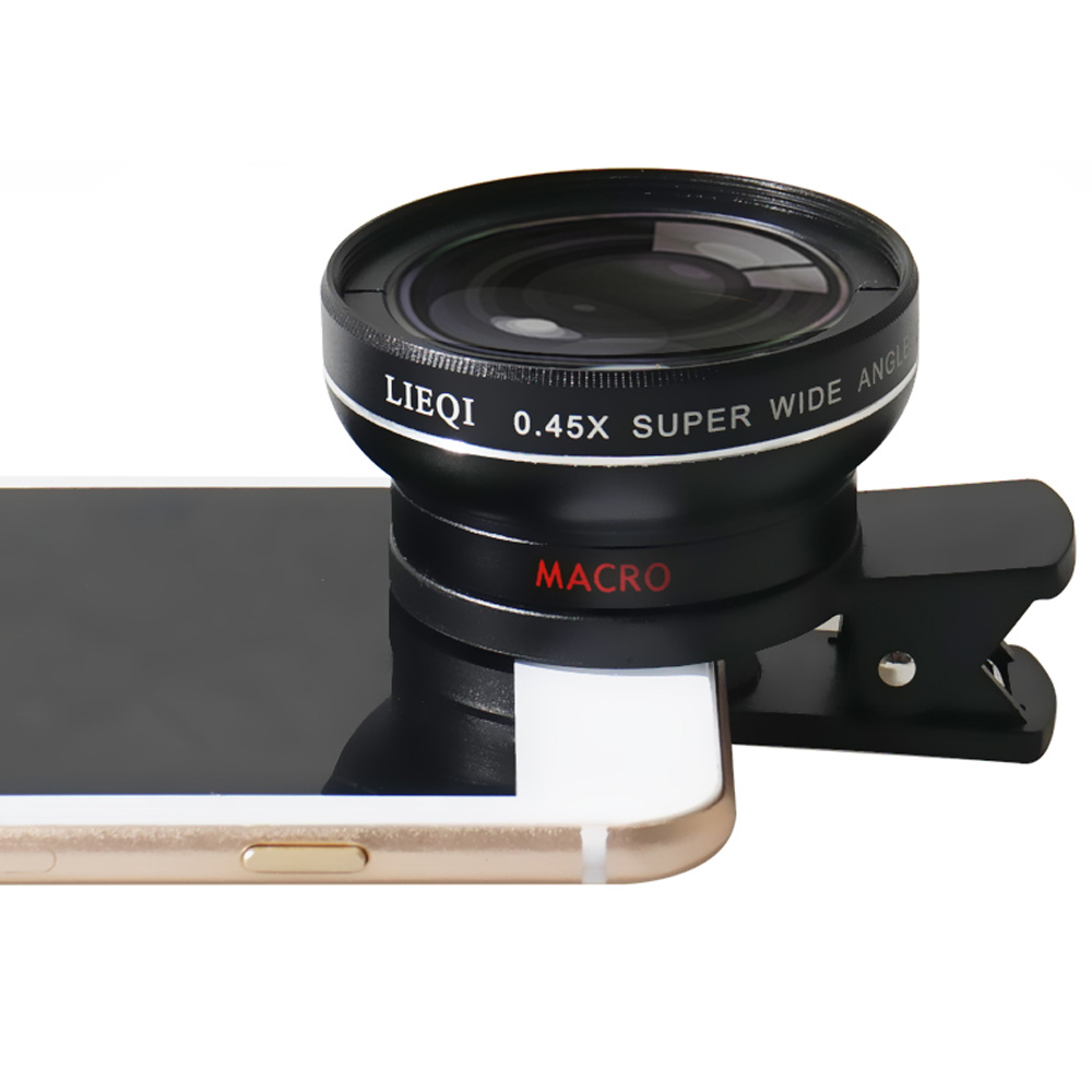 เลนส์เสริมมือถือ รุ่น HPLQ-027 คลิปเลนส์ 0.45X Wide-angle 10X Macro-lens