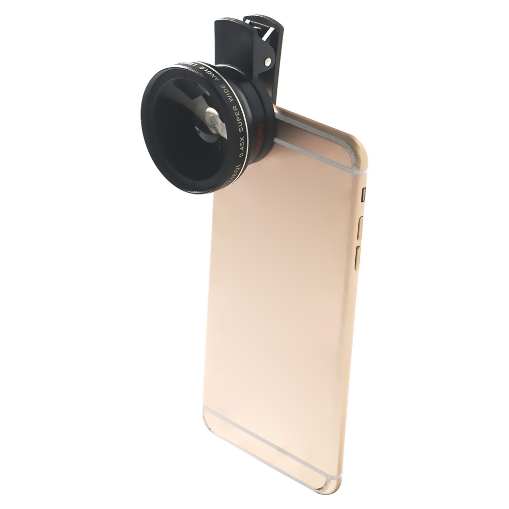 เลนส์เสริมมือถือ รุ่น HPLQ-027 คลิปเลนส์ 0.45X Wide-angle 10X Macro-lens