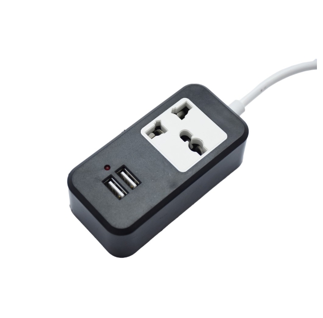 รับสกรีน ปลั๊กพ่วง 2usb 1ช่อง Sockt802 ปลั๊กไฟ 1 ตา รางปลั๊กไฟ usb smart socket รางปลั๊กไฟ ปลั๊กไฟ usb ปลั๊กพ่วง usb quick charge