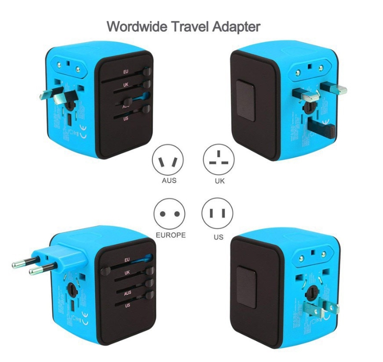 รับสกรีน ปลั๊ก หัวแปลงปลั๊กไฟ World Universal Travel Adap -ตัวแปลงพลังงานพอร์ตตัวแปลงกำลังไฟฟ้าปลั๊กผนัง