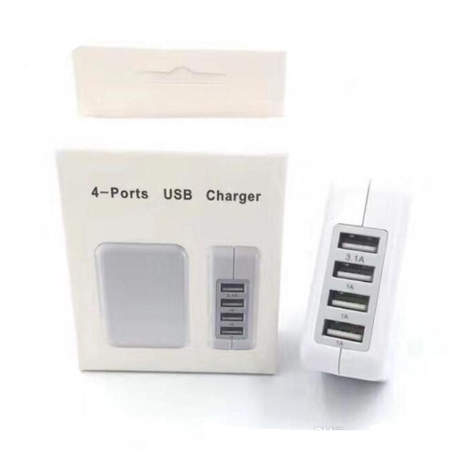 รับสกรีน ปลั๊กหัวชาร์จ 4 ช่อง Charger ของแท้ ชาร์จเร็ว อะแดปเตอร์ รองรับ และ Smartphoneรุ่นอื่นๆ Fast Charge USB 3.0