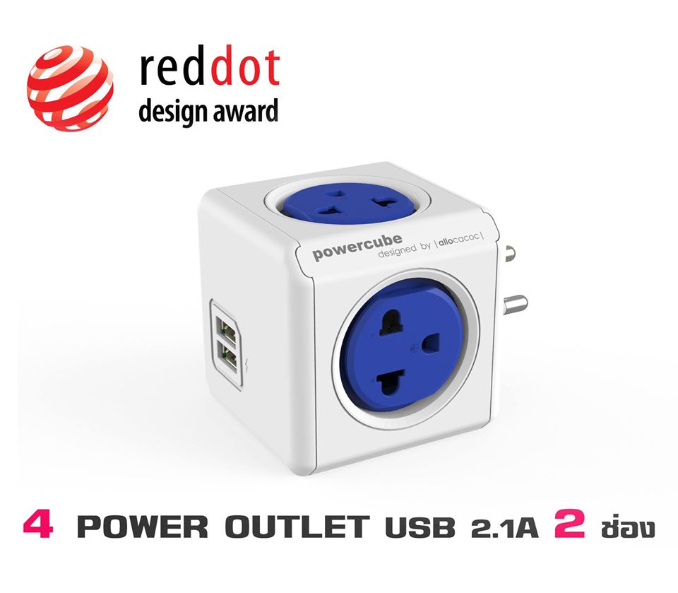รับสกรีน PowerCube ปลั๊กลูกบาศก์ ปลั๊กพ่วงดีไซน์